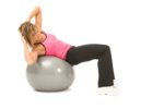 fitness ball crunch