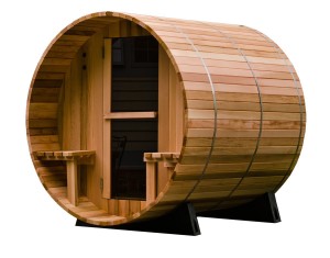 4-Person Canopy Barrel Sauna