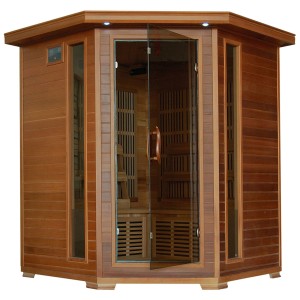Radiant Saunas BSA1320 4-Person Cedar Corner